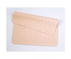 Croydex Hygiene-n-Clean - Alfombrilla para Ducha antibacteriana (Goma, 34 x 74 cm), Color Blanco