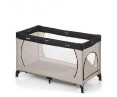 Hauck Dreamn Play Plus - Cuna de viaje 3 piezas, 120 x 60 cm, de 0 meses hasta 15 kg, con colchon, bolsa de transporte, apertura lateral, plegable, ligera y estable, beige