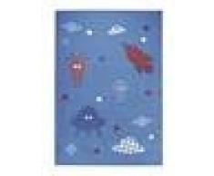 Esprit Alfombra infantil / niños Little Astronauts Azul 80x150 cm / Marca de calidad: Marca de calidad Oeko-Tex Standard 100 / Composición: 100% Polipropileno / Grosor del hilo: 11 - 20 mm / Diseño: / Fabricación:Tejido a máquina