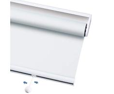 CHENHZ-Estor Enrollable Translúcido Persiana Enrollable Automática con Muelle De Elevación Filtrado De Luz Instalación De Perforación Protector Solar por Oficina Cocina, Tamaño Personalizable