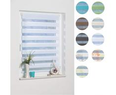 K de Home Klemmfix – Estor Doble (Madrid Sin Agujeros, Tela, Blanco, 45 x 150 cm