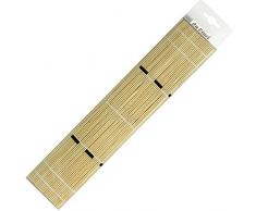 Da Vinci Serie 4019 Alfombra de bambú, Madera, Amarillento, 30 x 30 x 30 cm