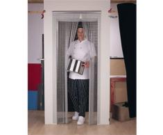 Mosquitera de cadenas para puerta, cortina de aluminio anodizado, gris, 1980 x 900 mm, para control de insectos