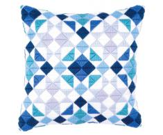 Vervaco - Kit para Hacer cojín de Punto Largo, diseño Triangular, Multicolor