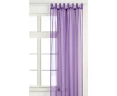 Splendid Diana - Cortina de confección con Trabillas Ocultas (140 x 245 cm), Color Morado Oscuro