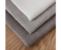 2 toallas de cocina 50x70 cm 100% lino natural gris
