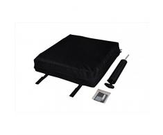 Mobiclinic Q-AIR, Cojín antiescaras para silla de ruedas, Prevención de llagas en la piel, Se adapta al cuerpo, Facilita la circulación sanguínea, 1 válvula, 45x40x6 cm