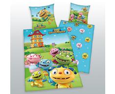 Disney Monster Henry 100% algodón juego de funda de edredón de cama de