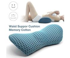 heling896 Almohada Lumbar, Espuma de Memoria Almohada para el Dolor Lumbar ortopédica Soporte Lumbar Almohadilla de la cuña, para Dormir en la Cara o el Alivio de Dolor de Espalda con Lavable