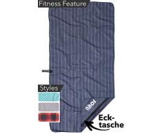 BEARFOOT Juego de toallas de microfibra | absorbente, ligero, de secado rápido | Toalla de fitness, toalla deportiva, toalla de baño, toalla de viaje | Perfecto para viajes, fitness, yoga
