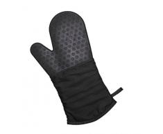 Lurch 70090 - Manopla para horno (silicona y tela), color negro