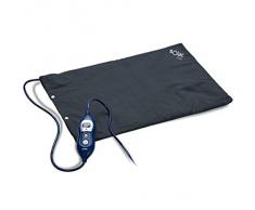 Solac CT8635 Oslo - Almohadilla eléctrica térmica, 39 x 27 cm, proporciona calor y alivia molestias, alivio del dolor, azul