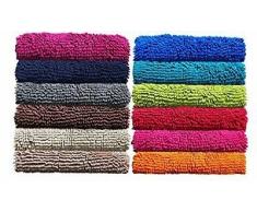 Confort Home M.T (Rojo) Alfombra DE BAÑO (50 x 70 cm) MORCHE* Antideslizante, Absorbente, Suave AL Tacto para BAÑO, Cocina. (Rojo)