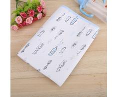 Cambio de almohadilla de algodón Orina pañal pañal pañal cubierta de colchón protector para niños pequeños bebés niños adultos(Azul M)