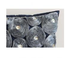 Gris Cojines Para Cubrir El Sofá, Cinta De La Flor Rosa Gris Tema Floral Cubierta De Almohadas, 40x40 cm Funda De Almohada, Sedala Seda Cubierta De Almohadas, Moderno Fundas De Cojines - Whirlwind