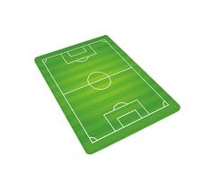 firlar - Alfombra Antideslizante para el Suelo, diseño de Campo de fútbol, Color Verde Hierba