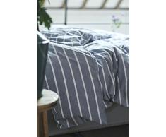 Esprit satén ropa de cama Elli I color Blue Azul I azul rayas I Maritime cama I de puro algodón I cremallera, azul, 155x220+80x80