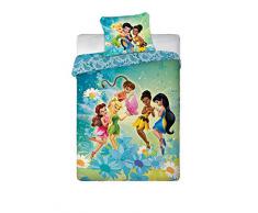 Disney Fairies Feen Tinkerbell Original ropa de cama 160x200 cm, algodón, Öko Tex - nuevo