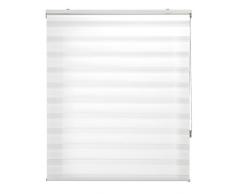 Blindecor Lira. Estor Enrollable de Doble Capa, Noche y Día. Blanco Roto, 180X250 cm (Ancho x Largo)