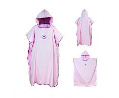 Bata de microfibra ele Eleoption con capucha, compacta y ligera, ideal como toalla de cambio para la playa, vacaciones, viajes, surf, talla única