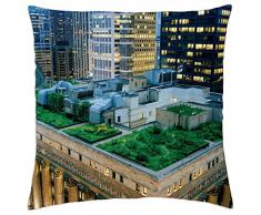 Jardín de Nueva York estilo - Funda de cojín (18