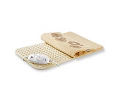 Beurer HK45 Almohadilla eléctrica térmica con funda, transpirable, tacto suave, calentamiento ultrarápido, función apagado automático 90 minutos, lavable, 3 potencias, display iluminado, 44x47cm