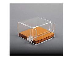 Faberplast Servilletero, Metacrilato (Plexiglas-Pmma), 10x10 cm