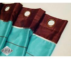 Cortina AGV halbtra nsparent Set Top Diseño Modern 2 cortinas