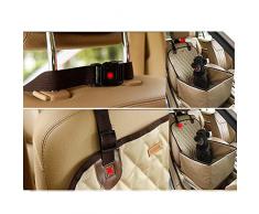 CHYIR Funda Protectora para Asiento de Coche de Alta Gama, 2 en 1, Gruesa para Mascotas, Perros, Gatos, Resistente al Agua, Bolsa de Viaje para Coche