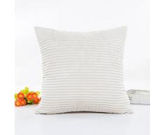 Fundas De Cojines, Xinan Almohada De Peluche Sofá Cintura Cojín Cubierta Decoración (Blanco)