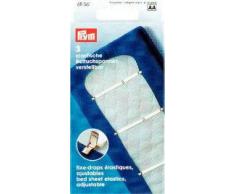 Prym GZ 3960 - Sabanas bajeras ajustables (3 unidades, 18 mm), color blanco