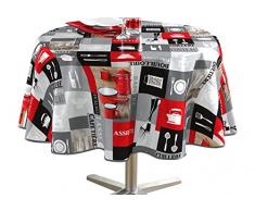 Aceite DECORLINE clubking 160 alto metales triplete con mantel redondo, Multi-color