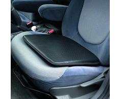 Carpoint 0323291 Luxus - Cojín para asiento (apariencia de cuero), color negro