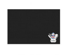 Barber Mat, Segbeauty Antideslizante Barbershop Counter Mat 11.8 * 17.7 pulgadas PVC grueso tapete mesa estación de trabajo organizador almohadilla para tijeras, recortadores, podadoras, horquillas