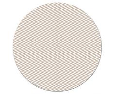 Panorama Alfombra Vinílica Redonda Espigas Rosa 100x100cm - Alfombra Cocina Vinilo - Alfombra Salón Antideslizante, Antihongos e Ignífuga - Alfombras Grandes - Alfombras PVC