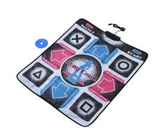 Richer-R Alfombra de Baile USB，Danza Manta Dance Musical Pad Antideslizante para Dancing Challenge Juego de PC,Compatible con Windows 98/2000 / XP / 7 OS