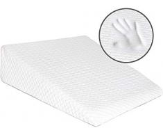 Milliard Cojín con Forma de Cuña, Almohada Lectura Triángulo para Soporte la Espalda - Cojin Sofá y para Cama para Leer y Relax, con Funda Lavable Extraíble