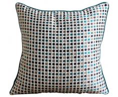 Multi Color Fundas De Almohada, Punteado Retro Los Lunares 40x40 cm Fundas De Almohada Decorativa, Jacquard Cojines Cubren, Contemporáneo Cojines Cubren - Retro Dots