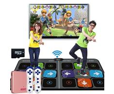 LANGYINH Inalámbrico Doble Alfombra De Baile,Espuma Yoga Danza Juego Cobija para Adultos/Niños,Televisión Computadora Uso Dual,Mejorar Interactivo con Tu Niño