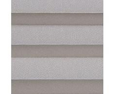 Estor a escala – Top Calidad Pearl plástico Colección/atornillar/ – Estor persiana (, soportes para tornillos/plegable Protección Visión y protección solar para ventanas, tela metal, gris, Breite: 51 - 60cm, Höhe: 91 - 110cm