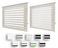 Decorestor Estores enrollables Noche y Dia A Medida. Anchos Desde 40 a 180 cm Control Total de la luz, Lino Persianas enrollables para Ventanas y Puertas Medida básica 150x250