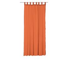 Splendid Diana - Cortina de confección con Trabillas Ocultas (140 x 245 cm), Color Naranja