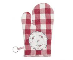 Clayre & Eef MFD44R My Favourite Dish 1 K &#De motociclismo;Diseño de guantes de manopla de cocina de colour rojo