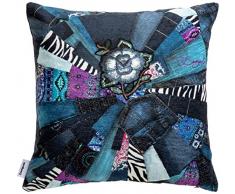 Desigual 57CL0A3 Denim Patchwork Cojín Multicolor 45 x 45 cm