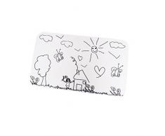 MSV Jardin d'Enfants - Alfombra de baño, 45 x 75 cm, microfibra, multicolor