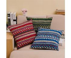 qearly estilo étnico, 45 cm x 45 cm almohada cojín Huelle Cushion Cover