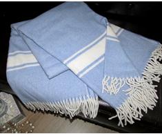 Alpenwolle Manta de Lana, Colcha de Retazos (135 x 180 cm 100% Lana