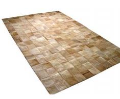 Vip Leather Nueva Alfombra de Piel de Vaca Patchwork. Diseno Exclusivo. Codigo Ar111 (120 cm x 180 cm)