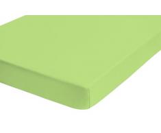 Biberna 77155/477/041 - Sábana bajera ajustable elástica, para una cama de 140 x 200 cm hasta 160 x 200 cm, color verde claro