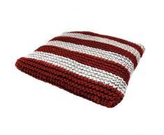 Croci Cabana - Cojín Trenzado para Animales (50 x 50 cm), Color Rojo